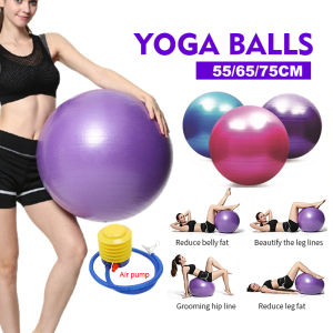 Anti Burst Resistance Yoga Ball Exercise Ball Iron Shake Weight With FREE Air Pump ADSports Gym Fitness Slimming Ball