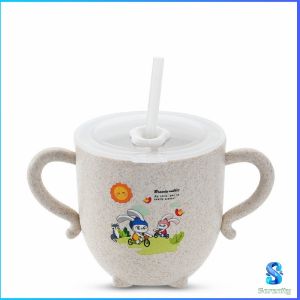 Serenity  แก้วหัดดูด กันกระแทก มีฝา  ขนาด  280ml Kids Utensils