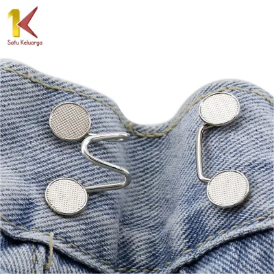 Satu Keluarga Kancing Jeans P145 P146 Kait Pengecil Lingkar Celana longgar kebesaran Korean Style