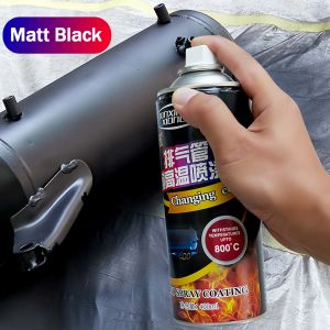 800°c High Temperature Spray Paint Automobile Motorcycle Exhaust Pipe High Temperature Resistance Corrosion Resistance for Motorcycle Heat Resistant Spray Paint Anti Fouling and Rust Prevention Hightemp High Temp Spray Paint Paints Primers Spray Paint
