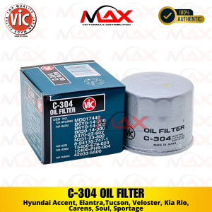C-304 Vic Oil Filter For Hyundai Accent ElantraTucson Veloster Kia Rio Carens Soul Sportage