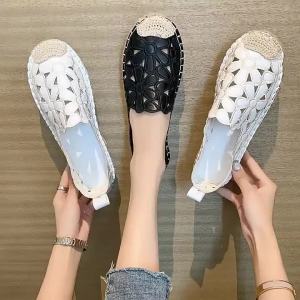 2025 WomenS Outdoor Vacation Sandals Thick-Soled Wedge Roman Style Mom Shoes Spring Summer Flip-Flops For Women