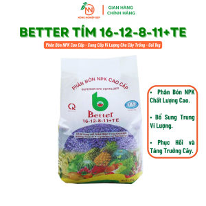 Phân Better Tím 16-12-8+11S Gói 1kg - Phân Bón Cho Nho Và Thanh Long Ớt