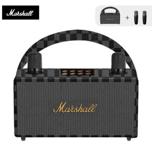 ลำโพงบลูทูธ ลำโพงคาราโอเกะ ฟรีไมค์ลอย ตัดเสียงร้องได้ พร้อมหูหิ้ว ดีไซน์สวย สินค้าพร้อมจัดส่ง Marshall Speaker Bluetooth KTV Karaoke Speaker
