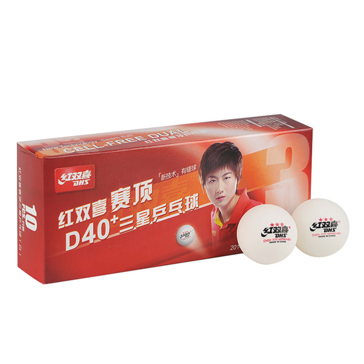 ESS】SPECIAL PRICE* DHS 10pcs 3 Star Table Tennis Ball D40+ Professional