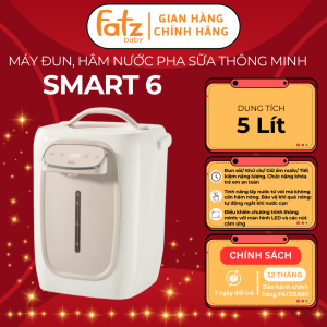 Máy đun hâm nước pha sữa thông minh FATZ BABY Smart 6 FB3850HW thiết kế hiện đại dung tích lớn lên đến 5 lít