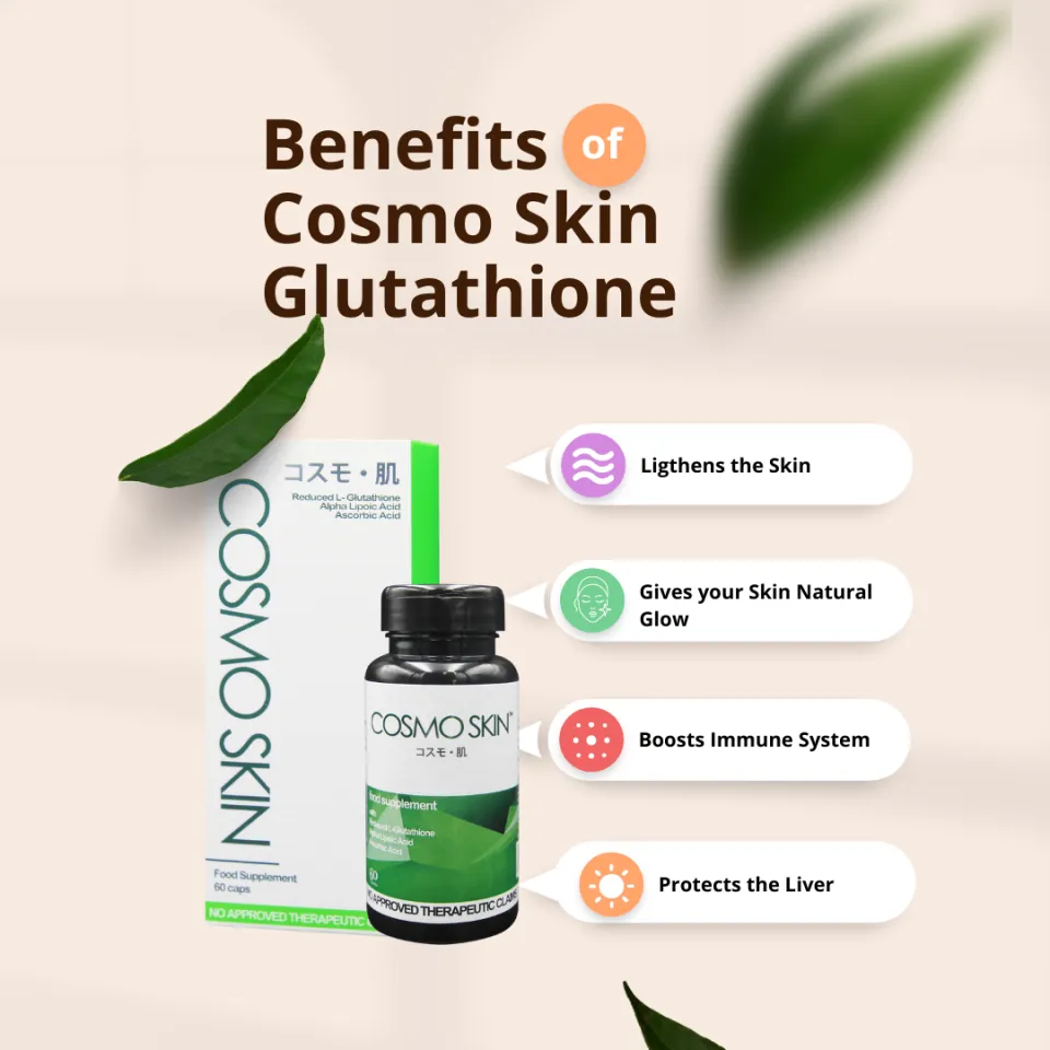cosmo skin glutathione Cosmo Skin Glutathione Bottle of 60 (Green) Cosmos Skin Glutathione Price  Skin Whitening Cream Glutathione Cosmos Body Lotion - Lazada