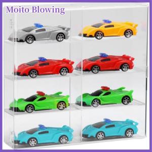 Moito 1 Piece Dustproof Car Non Punching Adhesive Wall Transparent Storage Box 1:64 Acrylic Car Display Box For Car Model Toy Cabinet Rack