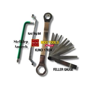 PAKET murah Kunci Stel Klep 4 pcs Kunci Tutup Klep Kunci Klep Feeler Gauge Tekiro Kunci Stelan Klep 4 pcs For Tune Up