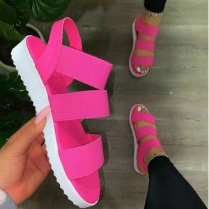 [Free Shipping] Summer New WomenS Casual Flat Fish Mouth Sandals WomenS Shoes Size 43 Sandals