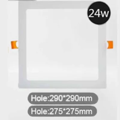 Square Panel Series Light Tri color Panel Light Square 3W 6W 9W 12W 18W 24W Recessed type USL