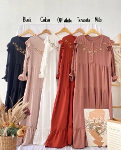 ARUNA DRESS - DRESS WANITA - PAKAIAN MUSLIM - BAJU GAMIS