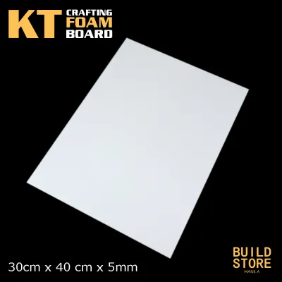 KT White Foam Board | White Foam Board | KT Crafting Foam Board 30cm x 40cm x 5mm | Padding Stacking