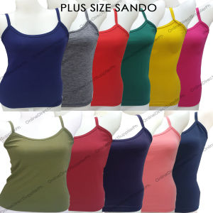 ODS PLUS SIZE SANDO FITS Large to 2XL 1PC SPAGHETTI STRAP spagetti sando for women XXL top for women