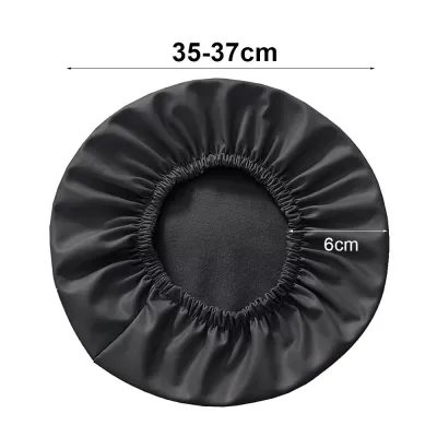 CTOF 1Pcs Chống nước Bọc Ghế với dây thun Da PU Vỏ đệm ghế ngồi Vỏ bọc Bọc Ghế Tròn cho ghế xoay quán bar