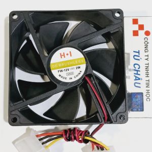 Quạt 9Cm / Điện áp DC 12V (Kích thước: 9Cm x 9Cm x 2.5Cm) / Quạt Case
