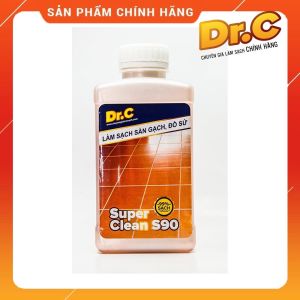 Tẩy xi măng Vôi vữa vết bẩn lâu ngày rêu mốc Dr.C S90 Chính hãng 1 lít Làm sạch sàn gạch thiết bị men sứ