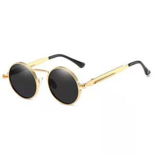 Polarized Adjustable Sunglasses HD Light Reducing Glasses Vintage Round Driving Shades 可调节减光太阳镜