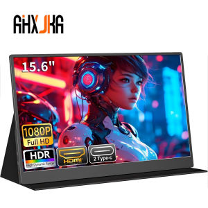 AHXJKAUltra-thin 17.3-inch portable screen FHD high definition 72% color gamut Type-C all-in-one HDMI multi-device compatible office and gaming extension