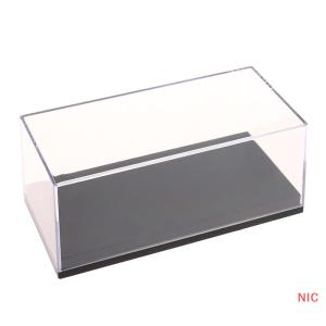 NIC สามขนาด1:64กล่องใส่ของแบบใสสำหรับรถยนต์เคสใสสำหรับป้องกันฝุ่นอะคริลิกที่เก็บของแบบแข็ง