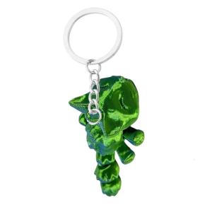 Artistic 3D Printed Cat Keychain Innovative 3D Printed Cat Keychain Pendant With Movable Links For Versatility