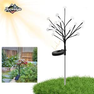 2 Pack Solar Flowers Lights Decorative Solar Lights Solar Cherry Blossom Lights