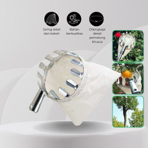 Alat Pemetik Buah Serbaguna Jaring Net Fruit Picker Collection Head