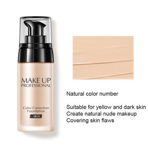Liquid foundation 粉底液 Concealer 40g Flawless Foundation 24H + Long-lasting Hide Pores Cover Freckles Even Skin Tone