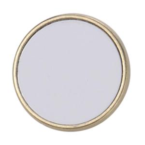 Thermal Transfer Gold Round Metal Brooch Children Day Gift Sublimation Brooch Funny Backpack Accessories