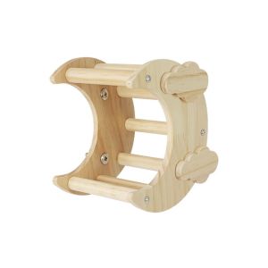 🇸🇬 Wooden Bird House for Nesting and Breeding/Parrot Climbing Stand: Interactive Perch and Play Space