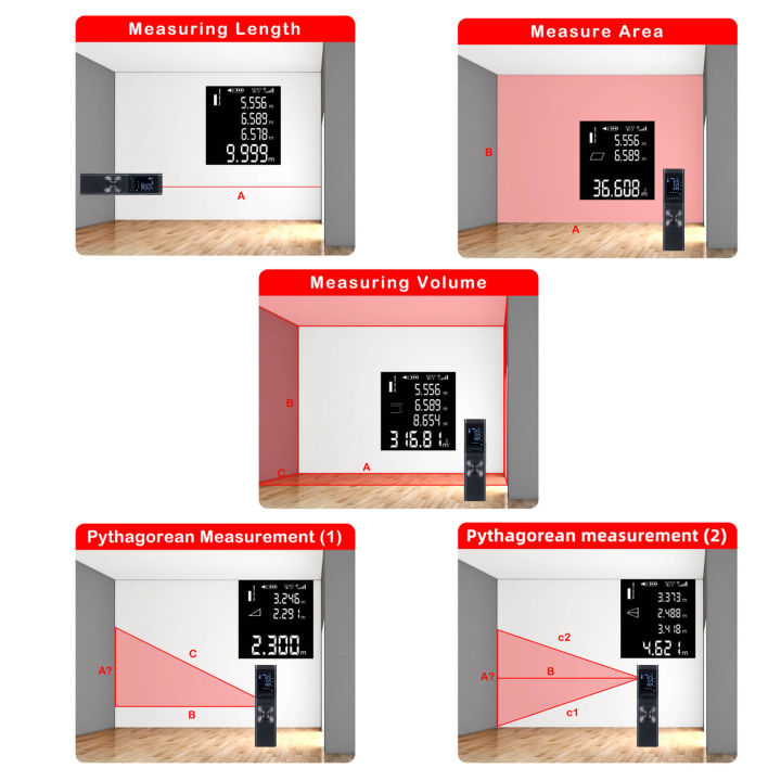 3in 1 máy đo khoảng cách la-de góc Đo mức độ laze chữ thập cảm biến góc ...