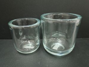 Thick Glass Candle Holder