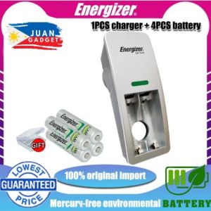 Pengisi Daya Baterai Energizer AA/AAA & Baterai Isi Ulang Kamera Ni-MH 1.2V