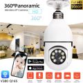 【ysxlite app】cctv camera connect to cellphone wireless with voice bulb cam security camera voice 1080p hd night vision ip camera connect to cellphone 360° rotation two-way intercom Remote monitoring light bulb camera 2024 0718. 
