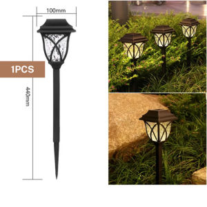 🐻DAILY🐻 Lampu Solar LED IP65 Lantern X Outdoor Pathway Lighting Solar Light Walkway Garden Light Outdoor Lighting