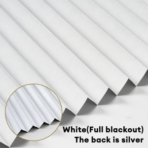 Non Woven Pleated Blinds Window Shade Adhesive Zebra Pleated Full Blackout Roller Blinds Shading Sunscreen Curtain Bedroom Living Room Balcony