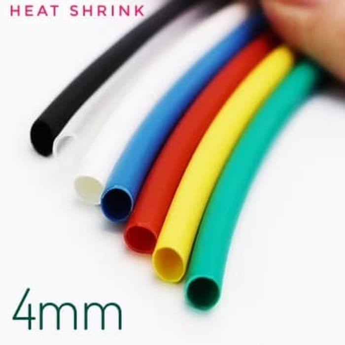 Heat Shrink Tube 4mm Shrinkable Tubing Susut Panas Insulator Lazada