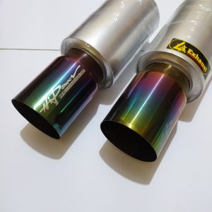 Knalpot racing mobil bass gahar kering HKS Hipower Pelangi avanza jazz vios sedan carry dll