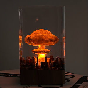 Resin Craft Ornament Urban Explosion Cloud Night Light Desk Decor Modern Minimalist Gift for Friends Kids