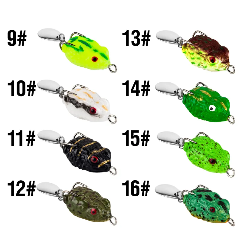 Artificial Colorful Soft Bass Lures Floating Double Hooks