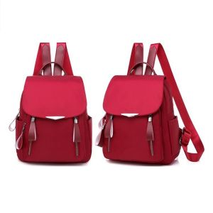 GStar Korean Backpack Woman New Fashion School Bags Girls Casual Travel Bags Large Capacity Double Zipper Leisure Nylon BagPack Waterproof Perempuan Wanita Daypack
