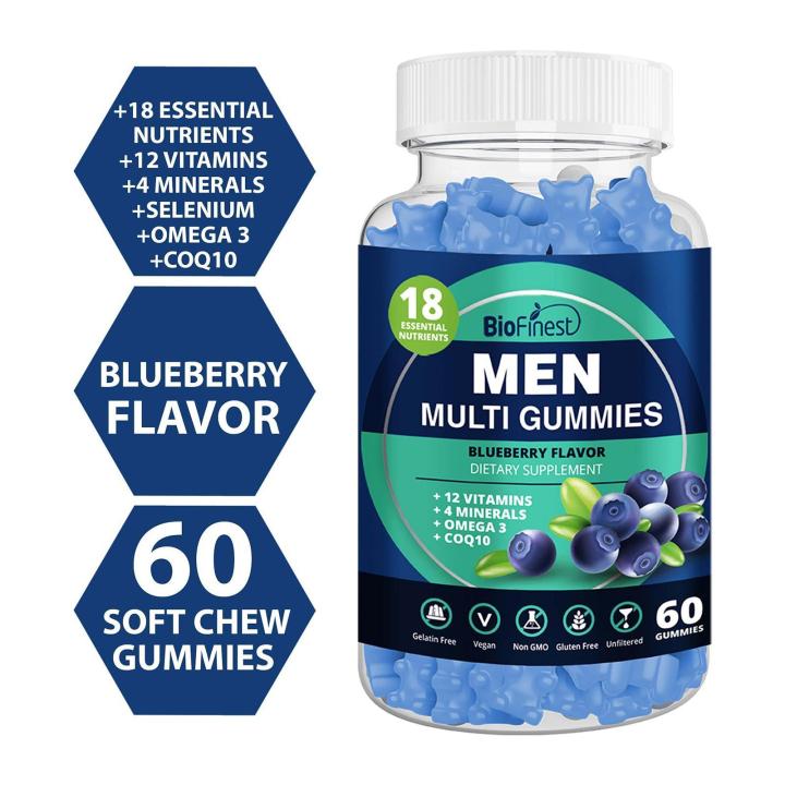 Biofinest Men Multivitamins Gummy Supplement 18 Minerals Vitamin A B C