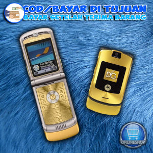Motorola V3i Dolce Gabana Single Sim Flip Lipat Klasik Unik Kamera Bluetooth Bergaransi