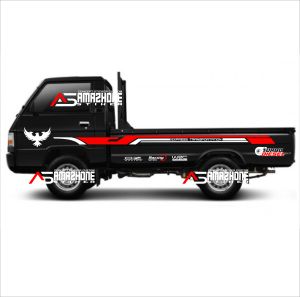 Stiker list body pick up l300 cutting stiker variasi body samping mobil l300