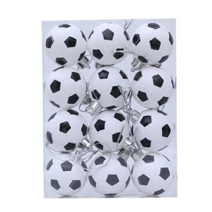 12Pcs bóng trang trí Giáng sinh Cho đồ trang trí cây giáng sinh 4Cm Treo Bóng Đá Trang Trí Cho tiệc tùng lễ hội Centerpieces