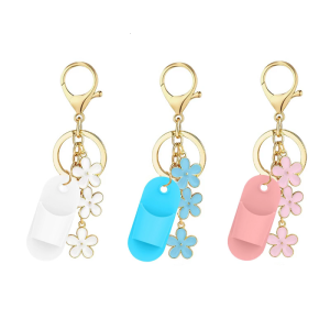 Fashion Forward Lip Gloss Keychain Cap Portable Plastic Key Holder Decorative Bag Backpack Charm For Commuters
