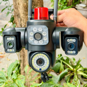 Camera YOOSEE Ngoài Trời 4 mắt 18Mpx (Xoay Được 3 Mắt) 3 Màn HìnhTích Hợp 46 LED Đàm ThoạiBáo Động
