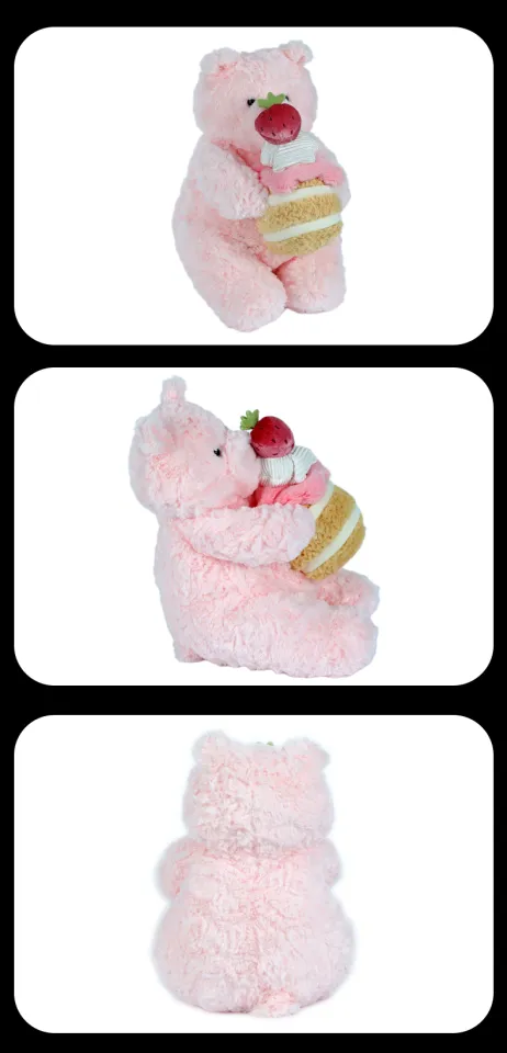 Jellycat Leola Bear Shanghai Limited Plush with Strawberry Cake