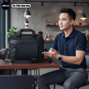 Cặp Doanh Nhân Cao Cấp Xbags Expand Pro XB4002 Màu Đen Chống Nước Chống Sốc Trang Bị Khóa Nới Rộng Thông Minh Đựng Laptop 17 Inch Sang Trọng Đẳng Cấp!