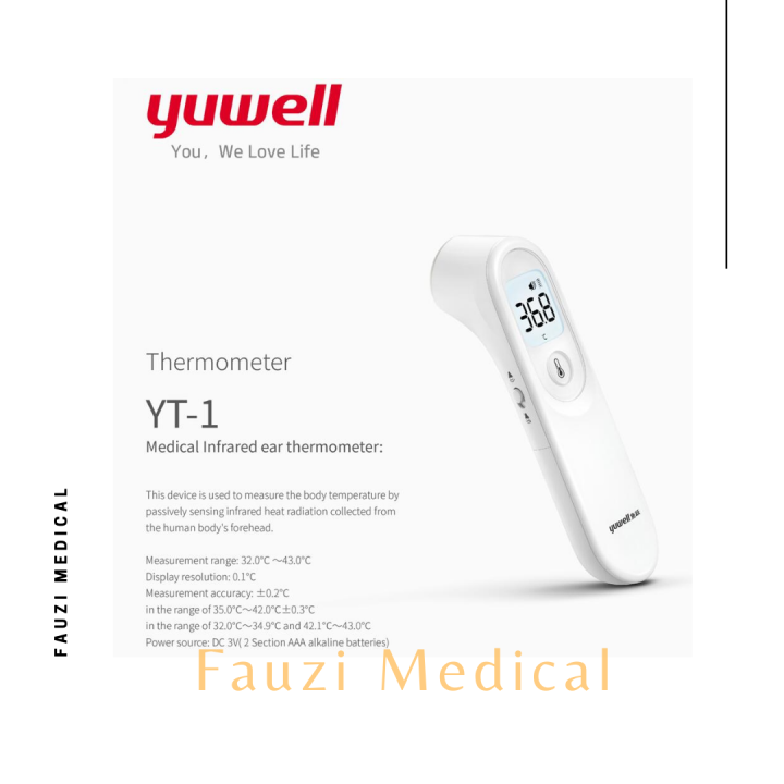 Thermometer Infrared Non Contact YUWELL YT1 Duo Sensor Lazada Indonesia